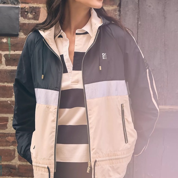 P.E Nation Man Down Hooded Jacket Cream Black XS - Picture 11 of 11